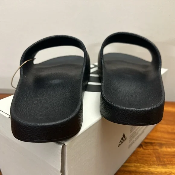 Brand New Never Worn! Adidas adilette Aqua Slides Black - Picture 7 of 7